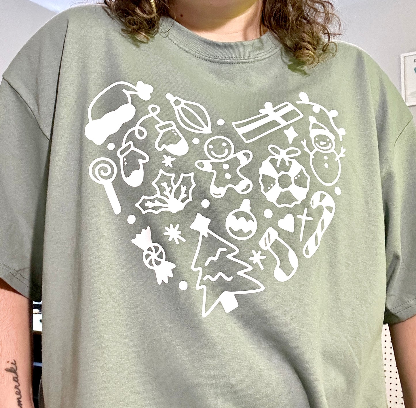 Heart of the Holidays Tee - Green