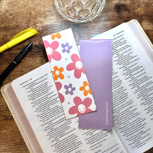 Smiley Flowers Standard Bookmark